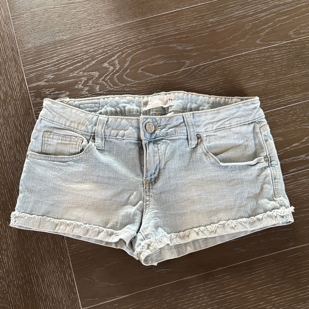RSQ Light Wash Jean Shorts Junior Size 11